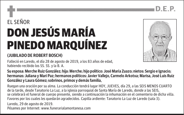 DON JESÚS MARÍA PINEDO MARQUÍNEZ