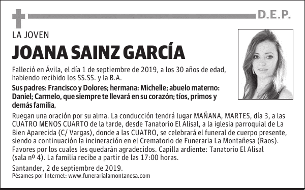 JOANA SAINZ GARCÍA