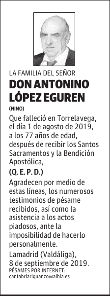 DON ANTONINO LÓPEZ EGUREN