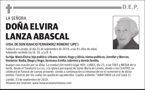 DOÑA ELVIRA LANZA ABASCAL