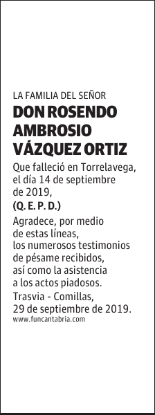DON ROSENDO AMBROSIO VÁZQUEZ ORTIZ