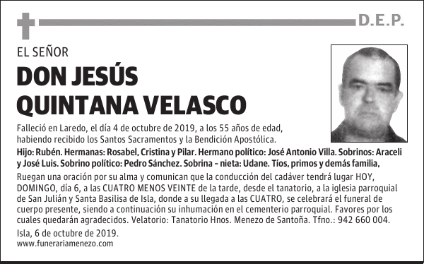 DON JESÚS QUINTANA VELASCO