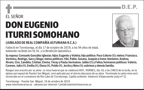 DON EUGENIO ITURRI SOMOHANO