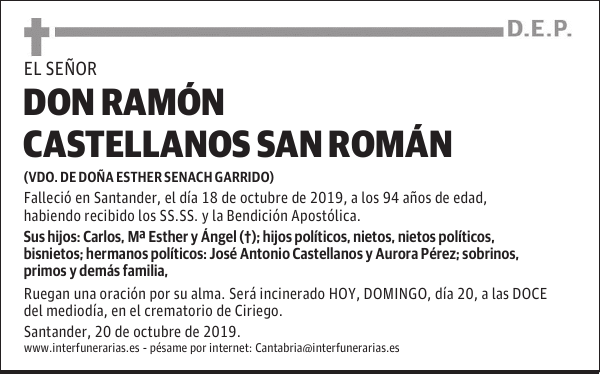 DON RAMÓN CASTELLANOS SAN ROMÁN