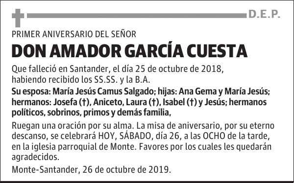 DON AMADOR GARCÍA CUESTA