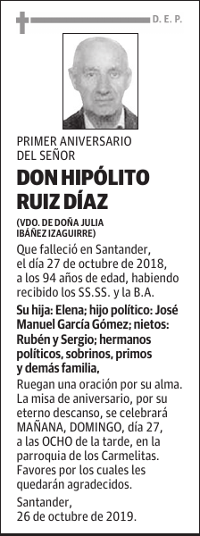 DON HIPÓLITO RUIZ DÍAZ