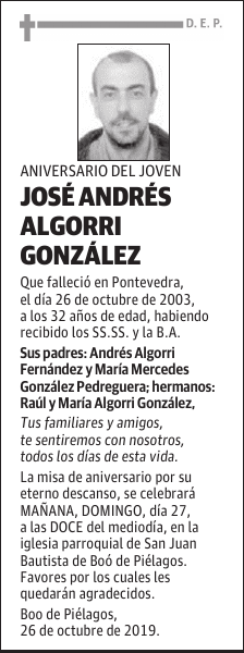 JOSÉ ANDRÉS ALGORRI GONZÁLEZ