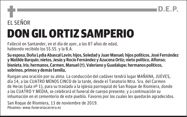 DON GIL ORTIZ SAMPERIO