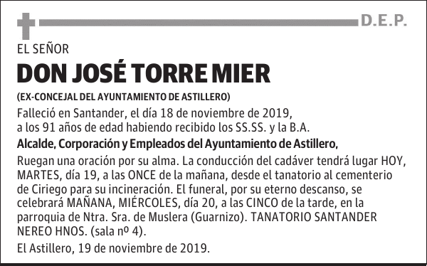 DON JOSÉ TORRE MIER