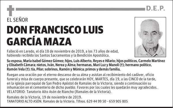 DON FRANCISCO LUIS GARCÍA MAZA