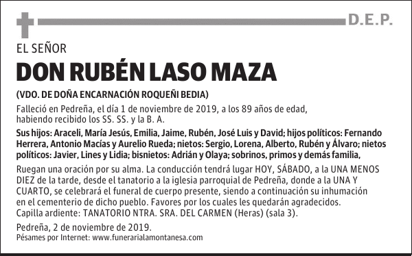 DON RUBÉN LASO MAZA