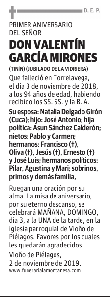 DON VALENTÍN GARCÍA MIRONES