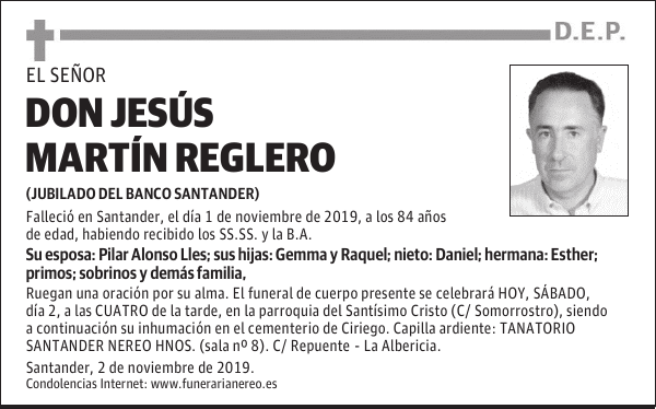 DON JESÚS MARTÍN REGLERO