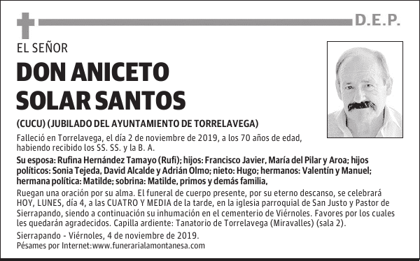 DON ANICETO SOLAR SANTOS