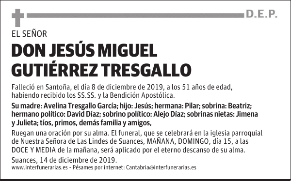 DON JESÚS MIGUEL GUTIÉRREZ TRESGALLO
