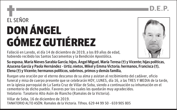 DON ÁNGEL GÓMEZ GUTIÉRREZ