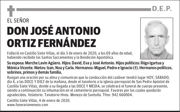 DON JOSÉ ANTONIO ORTIZ FERNÁNDEZ
