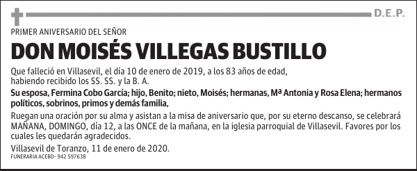 DON MOISÉS VILLEGAS BUSTILLO