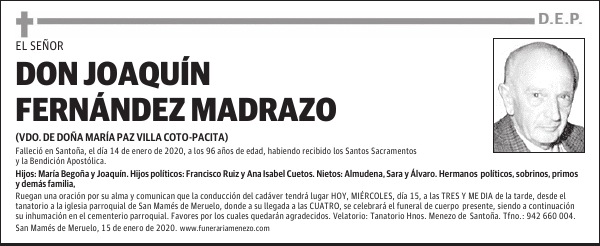 DON JOAQUÍN FERNÁNDEZ MADRAZO
