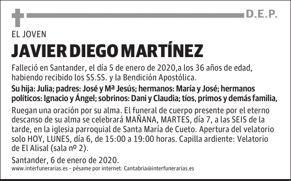 JAVIER DIEGO MARTÍNEZ