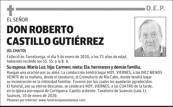DON ROBERTO CASTILLO GUTIÉRREZ