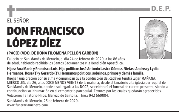 DON FRANCISCO LÓPEZ DÍEZ