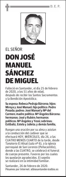 DON JOSÉ MANUEL SÁNCHEZ DE MIGUEL