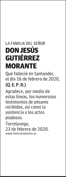 DON JESÚS GUTIÉRREZ MORANTE