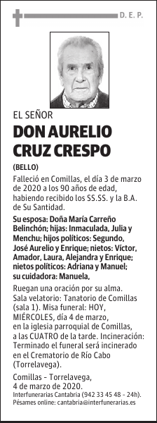 DON AURELIO CRUZ CRESPO