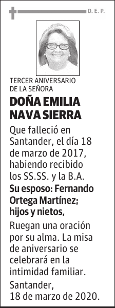 DOÑA EMILIA NAVA SIERRA