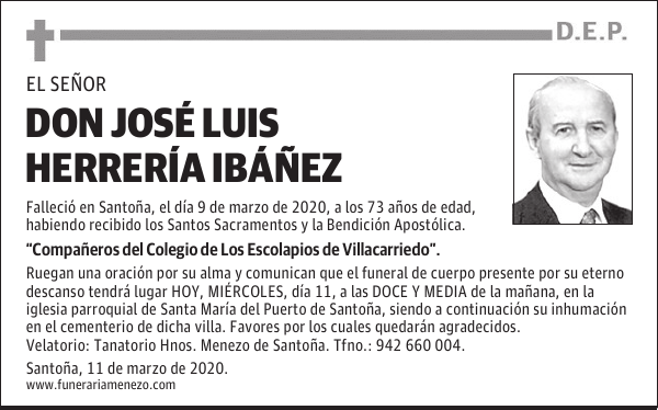 DON JOSÉ LUIS HERRERÍA IBÁÑEZ