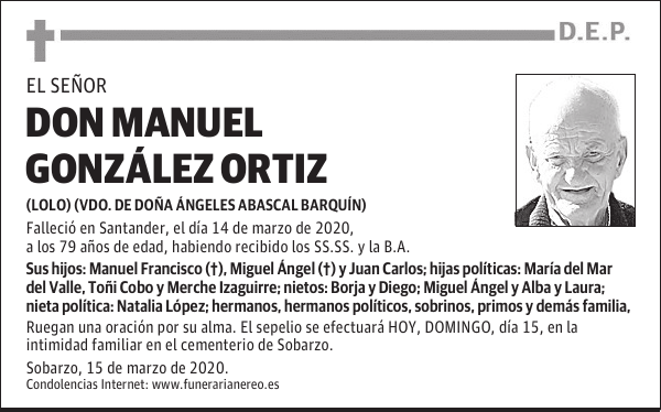 DON MANUEL GONZÁLEZ ORTIZ