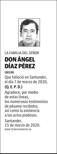 DON ÁNGEL DÍAZ PÉREZ