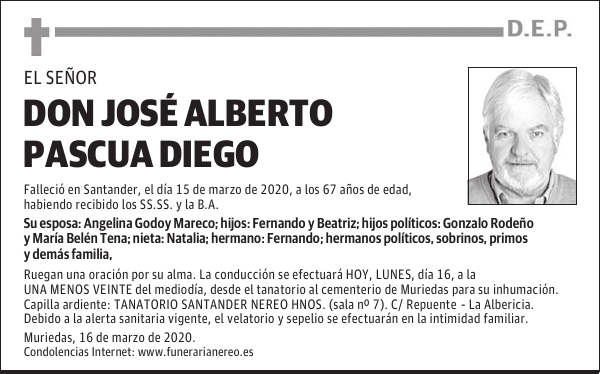 DON JOSÉ ALBERTO PASCUA DIEGO