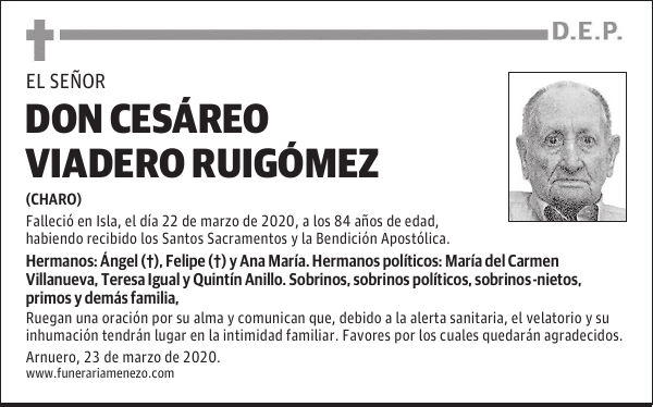 DON CESÁREO VIADERO RUIGÓMEZ