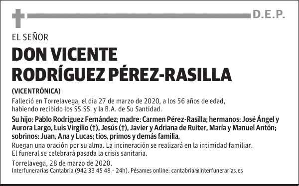 DON VICENTE RODRÍGUEZ PÉREZ-RASILLA