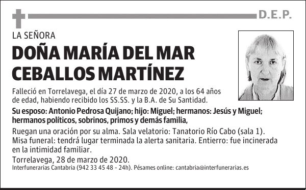 DOÑA MARÍA DEL MAR CEBALLOS MARTÍNEZ