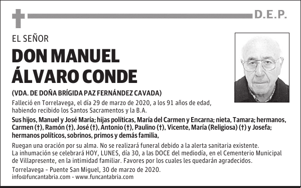 DON MANUEL ÁLVARO CONDE