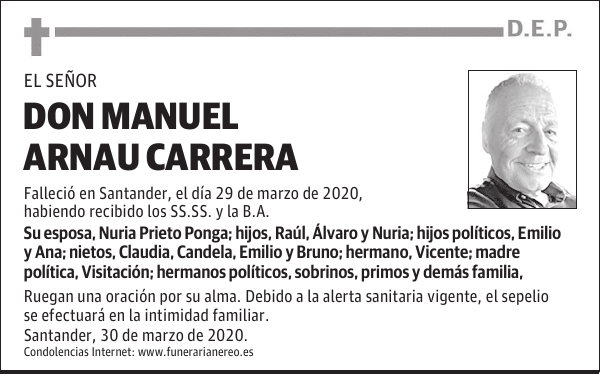 DON MANUEL ARNAU CARRERA
