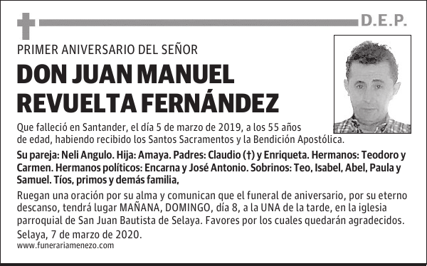 DON JUAN MANUEL REVUELTA FERNÁNDEZ