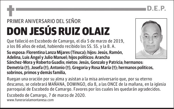 DON JESÚS RUIZ OLAIZ