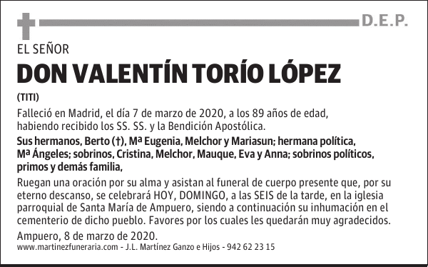 DON VALENTÍN TORÍO LÓPEZ