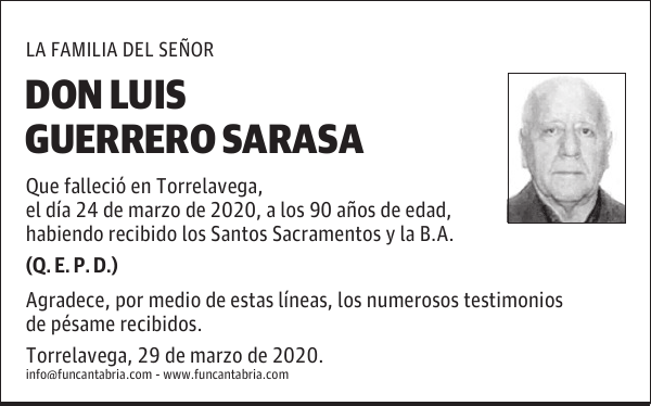 DON LUIS GUERRERO SARASA