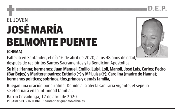 JOSÉ MARÍA BELMONTE PUENTE