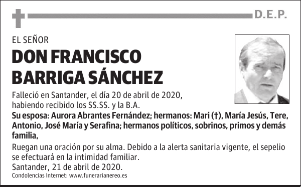 DON FRANCISCO BARRIGA SÁNCHEZ