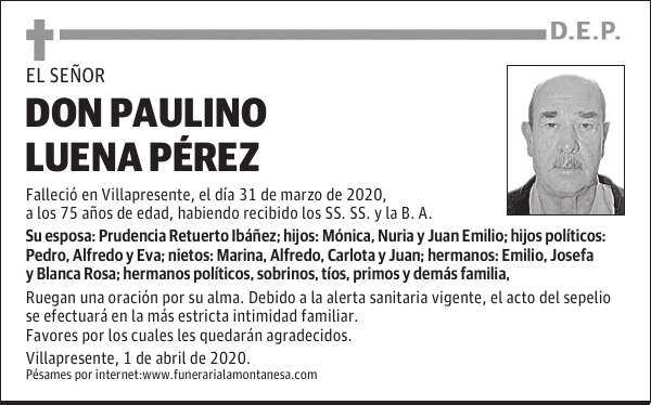 DON PAULINO LUENA PÉREZ