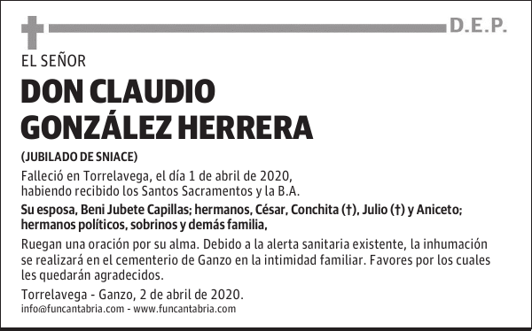 DON CLAUDIO GONZÁLEZ HERRERA
