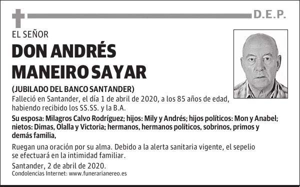 DON ANDRÉS MANEIRO SAYAR