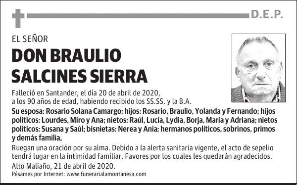 DON BRAULIO SALCINES SIERRA