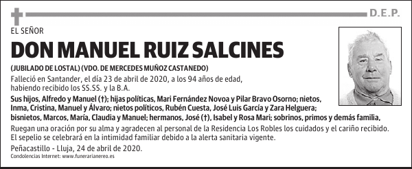DON MANUEL RUIZ SALCINES